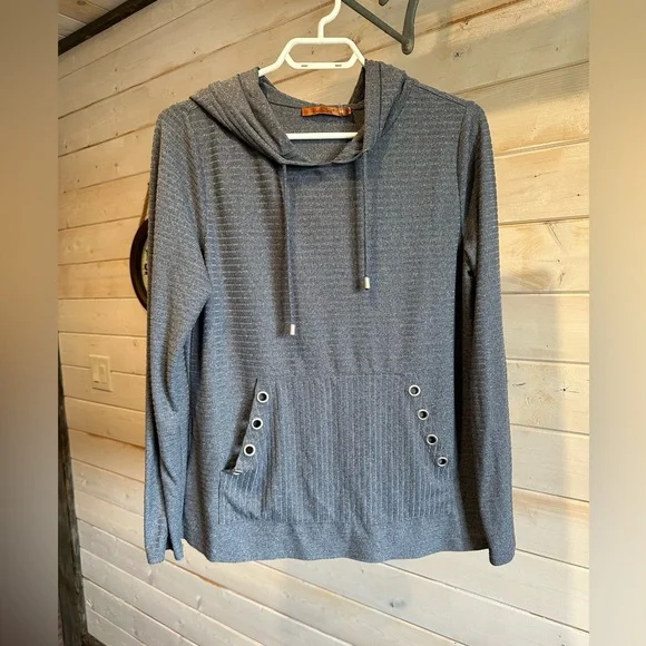 Belldini | Grey Ribbed Lightweight Sweater - Picture 1 of 8